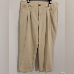 Avec Les Filled Tan wide leg pants